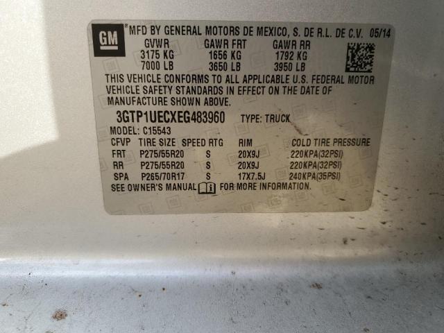 3GTP1UECXEG483960 GMC Sierra C1500 Sle