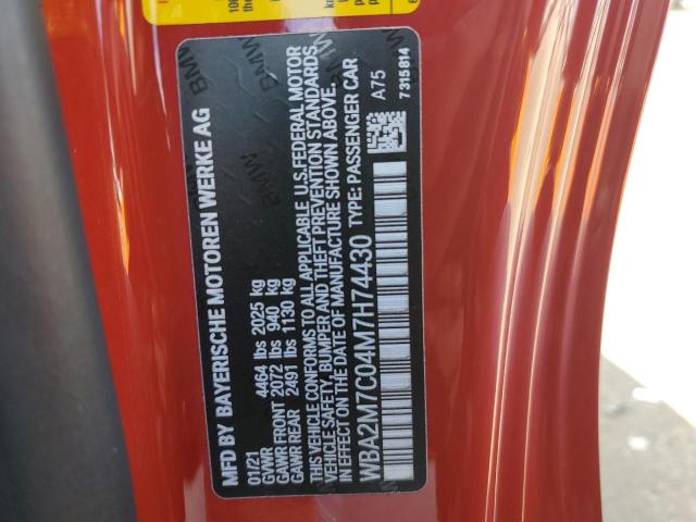 WBA2M7C04M7H74430 BMW 230I