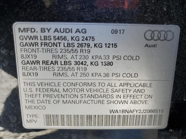 WA1BNAFY2J2066515 Audi Q5 Premium Plus