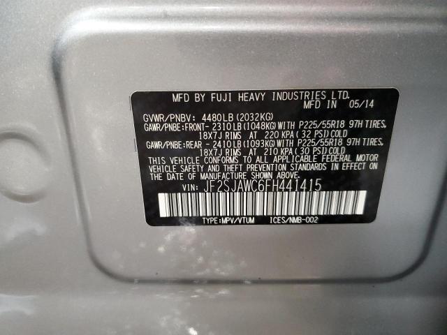 JF2SJAWC6FH441415 Subaru Forester 2.5i Touring