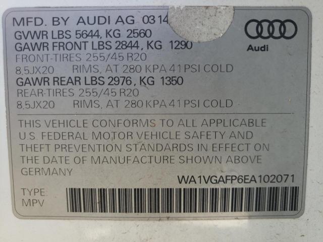 WA1VGAFP6EA102071 Audi Sq5 Prestige