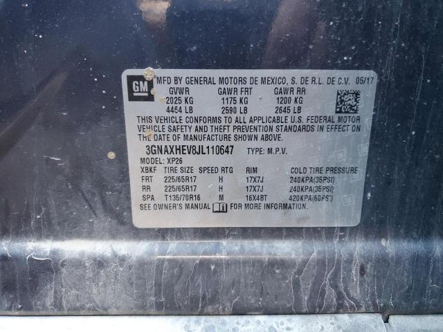 3GNAXHEV8JL110647 Chevrolet EQUINOX LS
