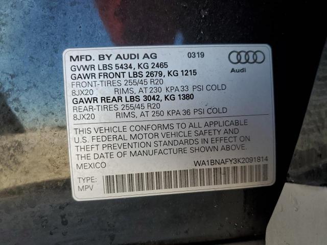 WA1BNAFY3K2091814 Audi Q5 Premium Plus