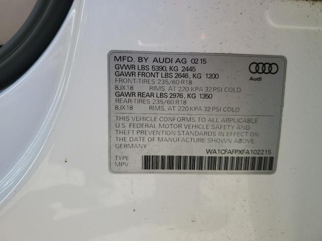 WA1CFAFPXFA102215 Audi Q5 PREMIUM