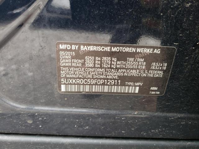 5UXKR0C59F0P12911 BMW X5 Xdrive35i