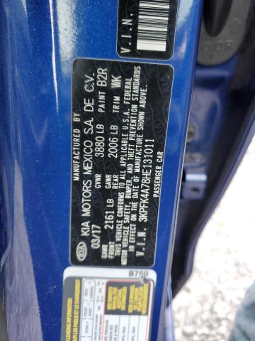3KPFK4A78HE131011 KIA FORTE LX