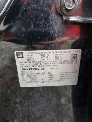 2GKALMEK1H6274067 GMC Terrain Sle