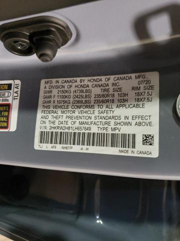 2HKRW2H81LH657649 Honda CR-V EXL