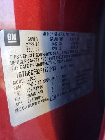 1GTG6CE35F1273813 GMC CANYON SLT