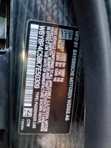 WBY8P4C58K7E50309 BMW I3 REX