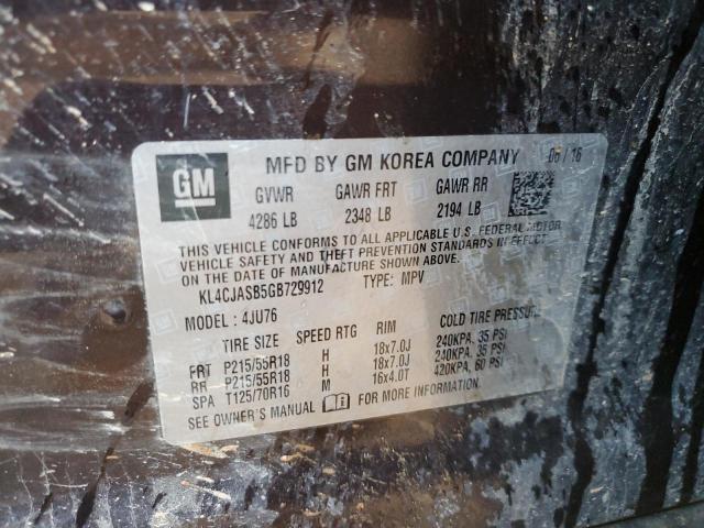 KL4CJASB5GB729912 Buick Encore
