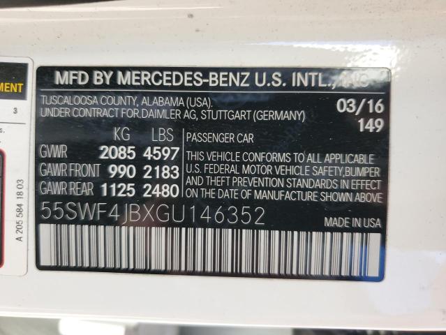 55SWF4JBXGU146352 Mercedes-Benz C 300