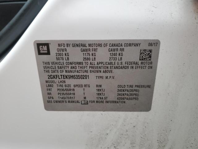 2GKFLTEK9H6350201 GMC Terrain Sle
