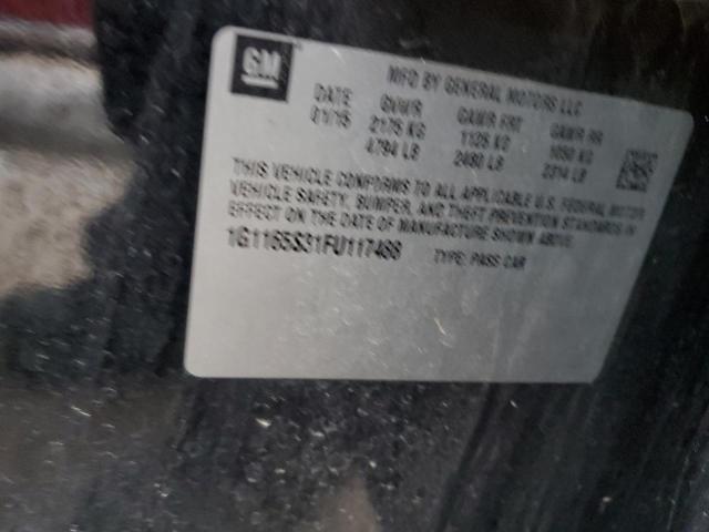 1G1165S31FU117488 Chevrolet IMPALA LTZ