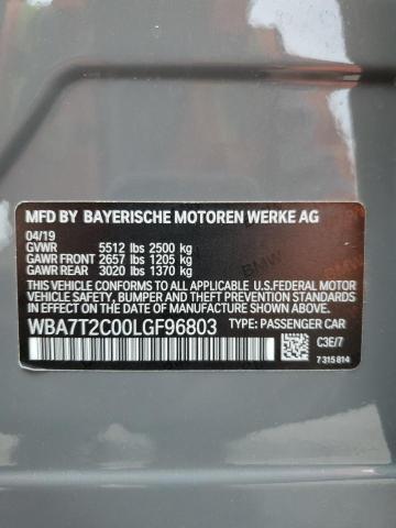 WBA7T2C00LGF96803 BMW 740 I