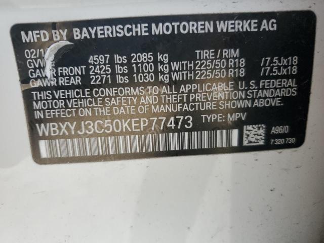WBXYJ3C50KEP77473 BMW X2 Sdrive28i