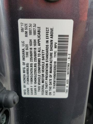 7FARW1H96HE035318 Honda Cr-v Touring