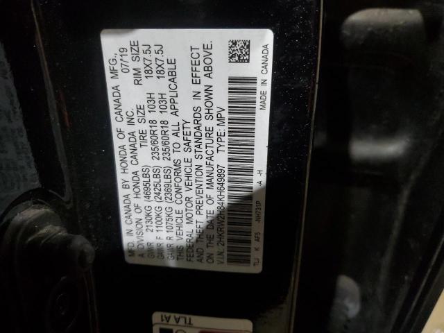 2HKRW2H84KH649897 Honda CR-V EXL