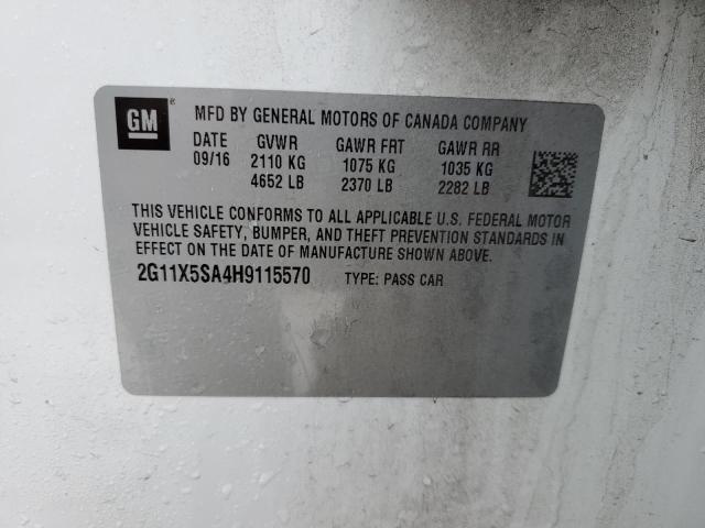 2G11X5SA4H9115570 Chevrolet IMPALA LS
