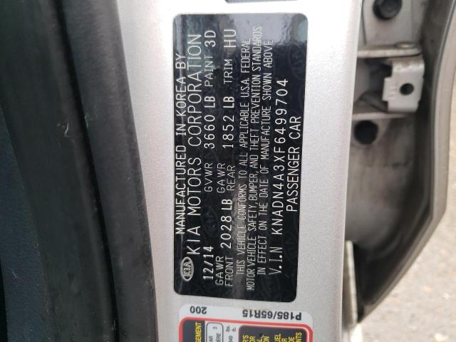 KNADN4A3XF6499704 KIA RIO EX