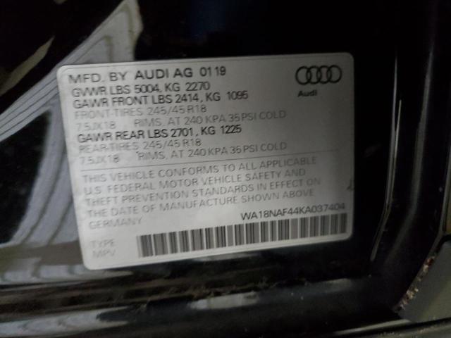 WA18NAF44KA037404 Audi A4 Allroad Premium Plus