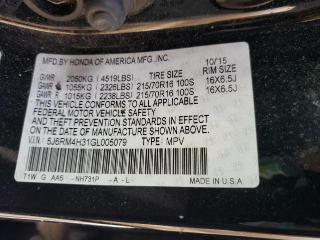 5J6RM4H31GL005079 Honda CR-V LX