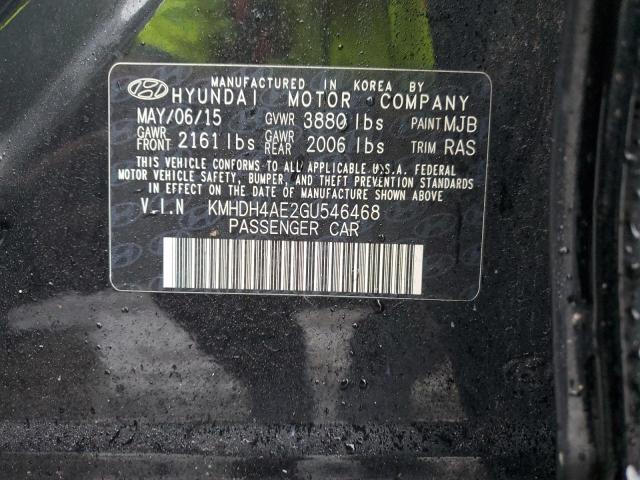 KMHDH4AE2GU546468 Hyundai ELANTRA SE