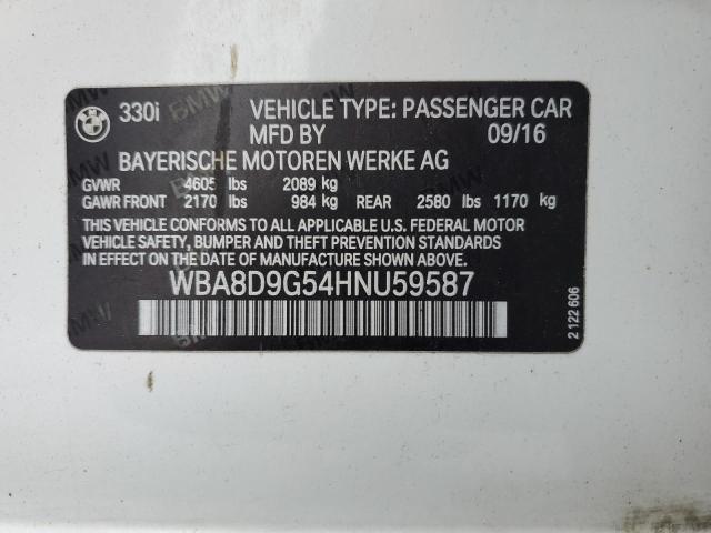 WBA8D9G54HNU59587 BMW 330 XI