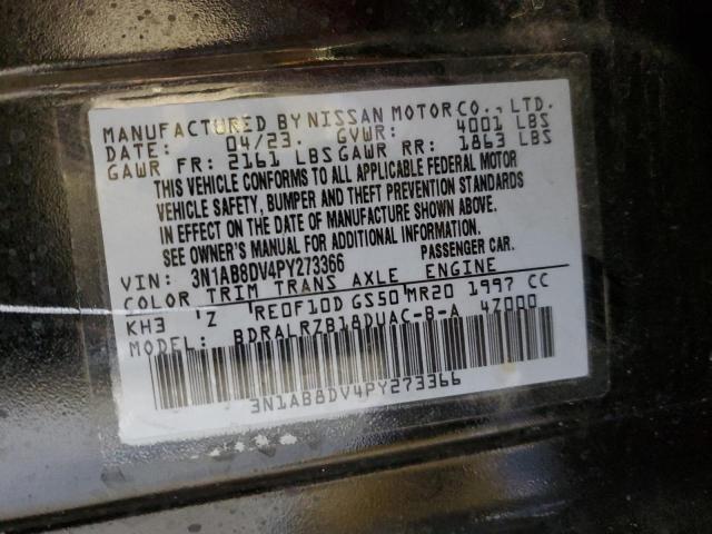 3N1AB8DV4PY273366 Nissan SENTRA SR