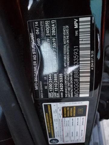 WDCGG8JB8EG335931 Mercedes-Benz Glk 350 4matic
