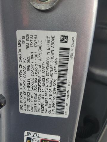 2HKRW5H33JH422995 Honda CR-V LX