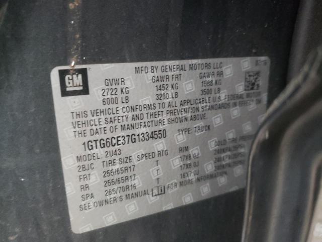 1GTG6CE37G1334550 GMC CANYON SLE