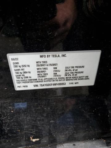 7SAYGDEF4NF490053 Tesla Model Y