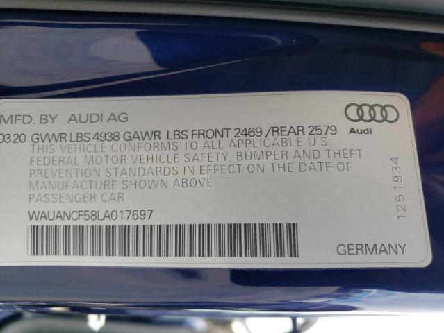 WAUANCF58LA017697 Audi A5 PREMIUM