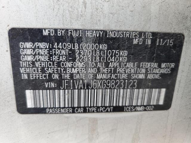 JF1VA1J6XG9823123 Subaru Wrx Limited