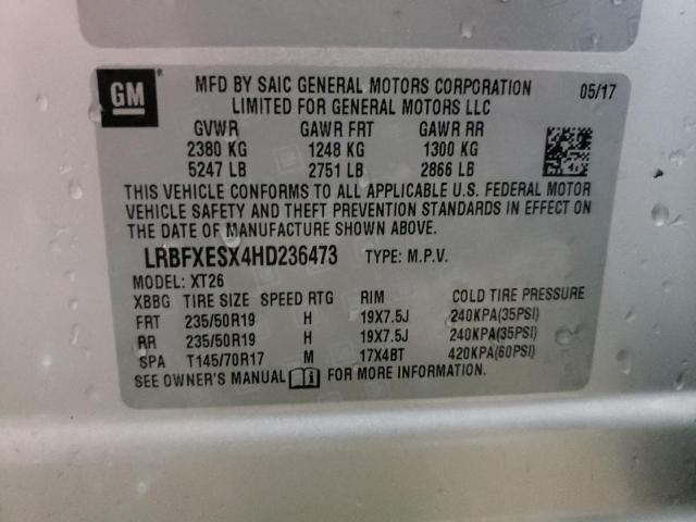 LRBFXESX4HD236473 Buick Envision Premium
