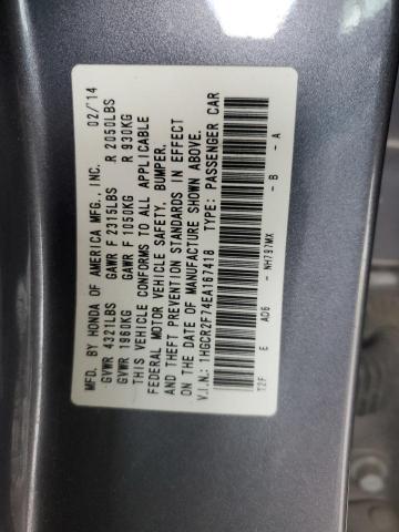 1HGCR2F74EA167418 Honda ACCORD EX