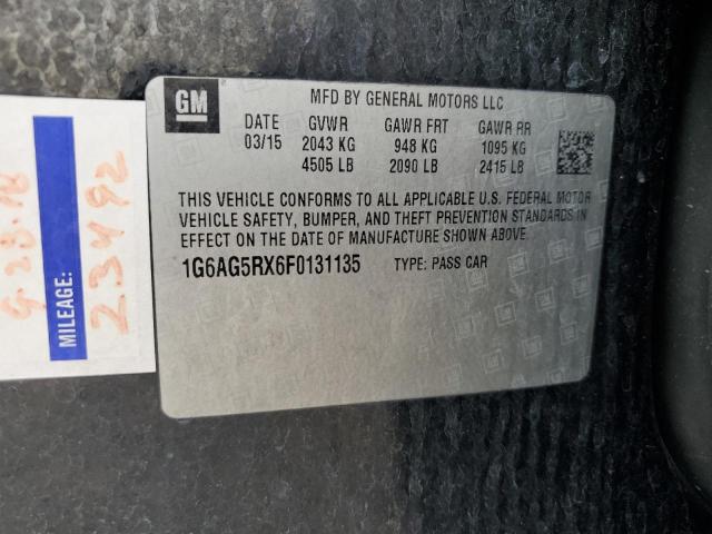 1G6AG5RX6F0131135 Cadillac ATS