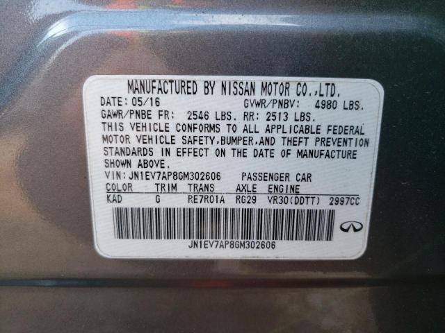 JN1EV7AP8GM302606 Infiniti Q50 Premium