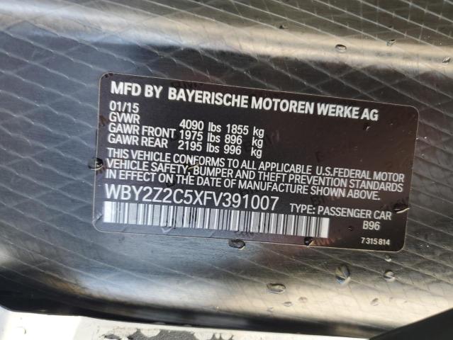 WBY2Z2C5XFV391007 BMW I8