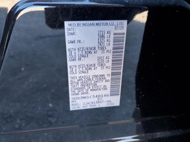 5N1DL0MN1LC540146 Infiniti QX60 LUXE