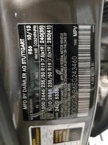 WDCGG8JB6EG243460 Mercedes-Benz Glk 350 4matic