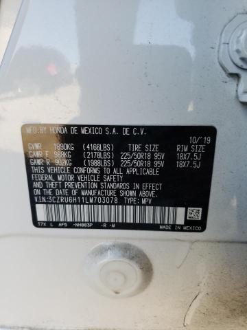 3CZRU6H11LM703078 Honda HR-V SPORT