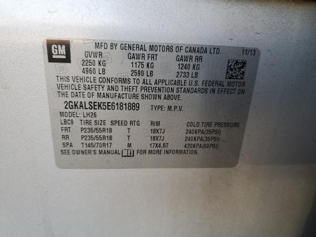 2GKALSEK5E6181889 GMC Terrain Slt