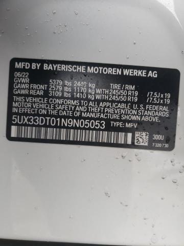 5UX33DT01N9N05053 BMW X4 Xdrive30i