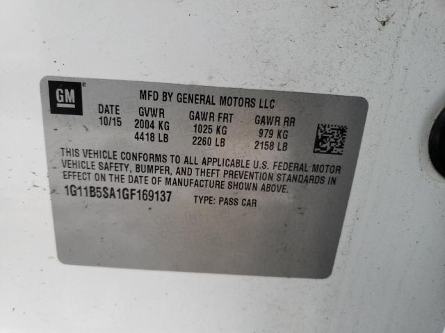 1G11B5SA1GF169137 Chevrolet Malibu Limited Ls