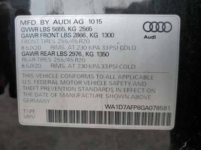 WA1D7AFP8GA078581 Audi Q5 Premium Plus S-line