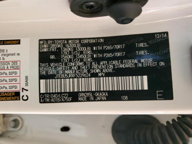JTEBU5JRXF5229624 Toyota 4RUNNER SR5