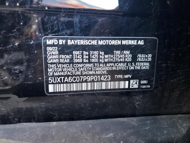 5UXTA6C07P9P01423 BMW X5 Xdrive45e