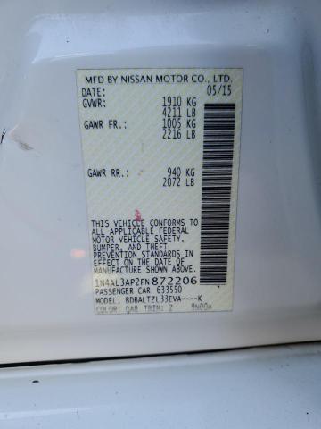 1N4AL3AP2FN872206 Nissan ALTIMA 2.5